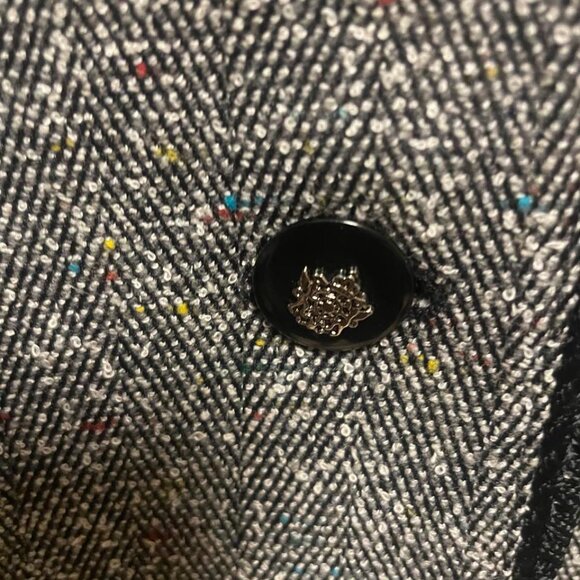 EUC Sag Harbor Women's Gray with Black Trim Pant Suit size 6P - Picture 10 of 12